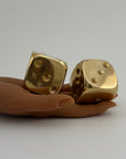 Vintage Brass Dice-A Pair