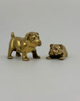 Vintage Brass Bulldogs-A Pair