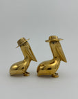 Vintage Brass Pelican Couple