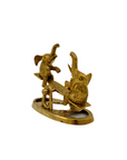 Vintage Brass Elephants on Teeter Totter-Baby Nursery Decor