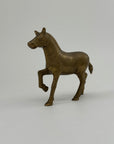 Vintage Brass Zebra Figurine – Safari Animal Sculpture | Hollywood Regency & Mid-Century Modern Decor