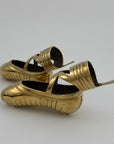 Pretty Brass Ballerina Slippers -A Pair