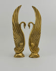 Vintage Brass Swans-A Pair