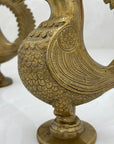 Vintage Brass Bird Candleholders-A Pair
