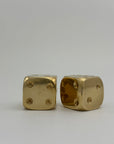 Vintage Brass Dice-A Pair