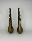 Vintage Brass Peacocks pair by Frederick Cooper