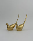 Vintage Brass Pheasant Pair – Elegant Mid-Century Figurines