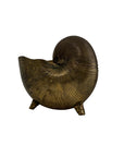 Vintage Brass Shell Stash Pot/Planter/Wine Holder