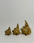 Vintage Brass Fish-A Set of Three