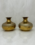 Vintage Brass Vases-A Pair