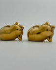 Vintage Brass Relaxing Frogs- A Pair