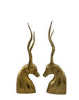 Vintage Brass Antelopes- A Pair