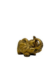 Small Vintage Brass Elephant Stash Pot / Ashtray / Trinket Holder