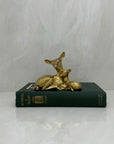 Vintage Brass Deer and Fawn