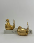 Vintage Brass Birds-A Pair