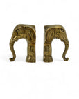 Vintage Brass Elephants- A Pair