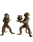 Vintage Brass Monkey Candle Holders