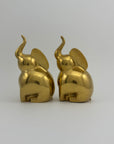 Vintage Brass Elephants-A Pair