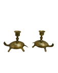Vintage Brass Candlestick Holders-Pair