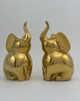 Vintage Brass Elephants-A Pair