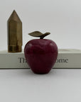 Vintage Apple with Brass Pencil Trinket Holder- A Set