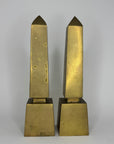 Vintage Brass Obelisks- A Pair