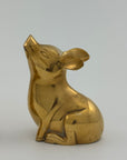 Vintage Brass Romeo and Juliet Pigs-A Pair