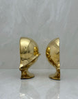 Vintage Brass Shell Bookends-A Pair