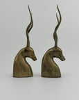 Vintage Brass Antelopes- A Pair