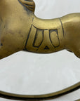 Vintage Brass Rocking Horse- Large