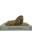 Vintage Brass Lion- A Regal Art Deco Figurine