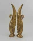 Vintage Brass Swans-A Pair by Dolbi Cashier