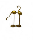 Vintage Tall Brass Cranes-A Pair