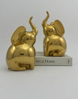 Vintage Brass Elephants-A Pair