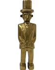 Vintage Dolbi Cashier Brass Gentleman with Top Hat – 1980s Collectible Sculpture