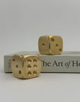 Vintage Brass Dice-A Pair