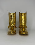 Vintage Brass Cowboy Boots