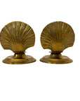 Vintage Brass Seashell Candle Holders – Coastal Nautical Taper Holders (Pair)