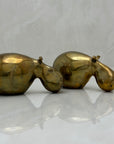 Small Vintage Brass Hippos-A Pair