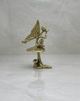 Vintage Brass Fairy on A Mushroom