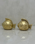 Goldfish Whimsy-Vintage Brass Fish-A Pair
