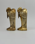 Tall Vintage Brass Pelican Bookends-A Pair