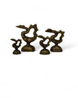 Vintage Brass Bird Weights - A Four Piece Set