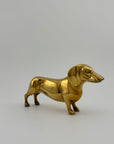 Vintage Brass Dachshund