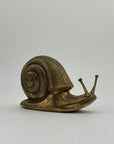 Vintage MCM Brass Snail