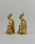 Vintage Brass Duck Bookends-A Pair