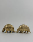 Vintage Brass Armadillos-A Pair