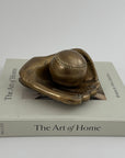 Vintage Brass Baseball Glove and Ball-A Two Piece Set