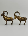 Vintage Brass Ibex Goat Sculptures – Pair-G.O.A.T Wedding Gift for Power Couple
