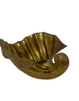 Vintage Brass Clam Shell Bowl – Hollywood Regency Mid-Century Accent